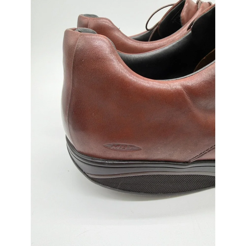 MBT Kabisa Shoes Mens 11-11.5 Brown Leather Rocker Sole